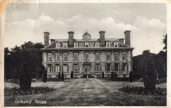 A 1930s postcard view of Coleshill House