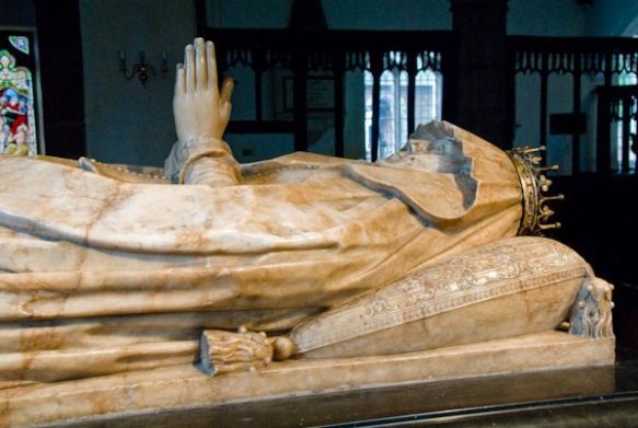 Anne Clifford's memorial to  mother Margaret, Countess  of Cumberland in St Lawrence's Church, Appleby.
